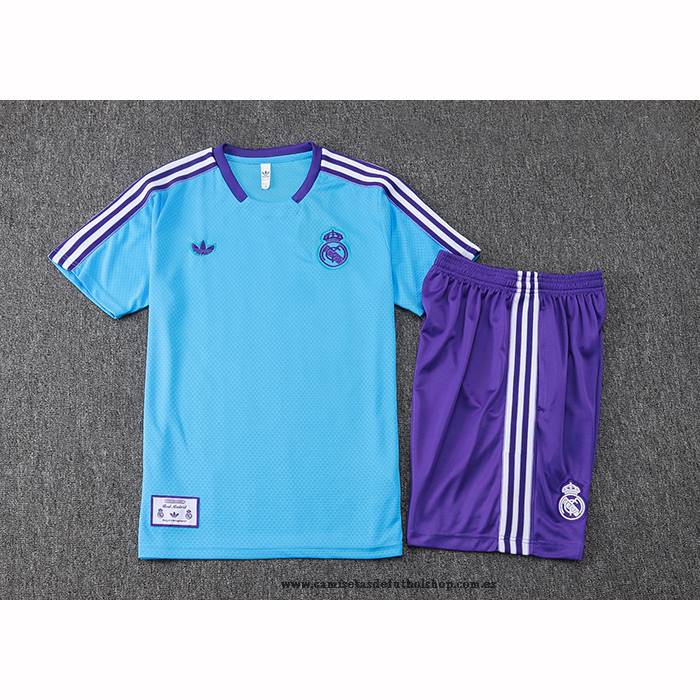 Chandal del Real Madrid 25-26 Manga Corta Azul - Pantalon Corto